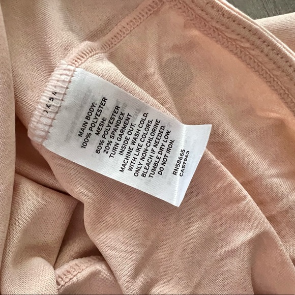 Zella Girl Pink Mesh Open Back Tee Size L 10/12 NWT - Picture 11 of 13